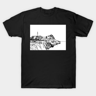 Rock of Gibraltar (Black and white) T-Shirt